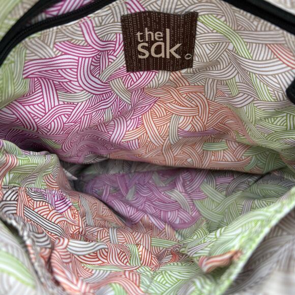 The Sak Laurel Purse Black Pebbled Leather Crossbody Classic Travel Casual - Picture 9 of 9